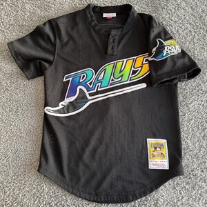Authentic Mitchell & Ness Wade Boggs 1998 MLB Tampa Bay Devil Rays Jersey 36-S